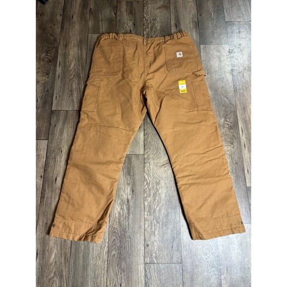 Carhartt Insulated Pants 3M Thinsulate Side Zip Washed Duck OB5471-M Men XL Reg - Picture 2 of 11